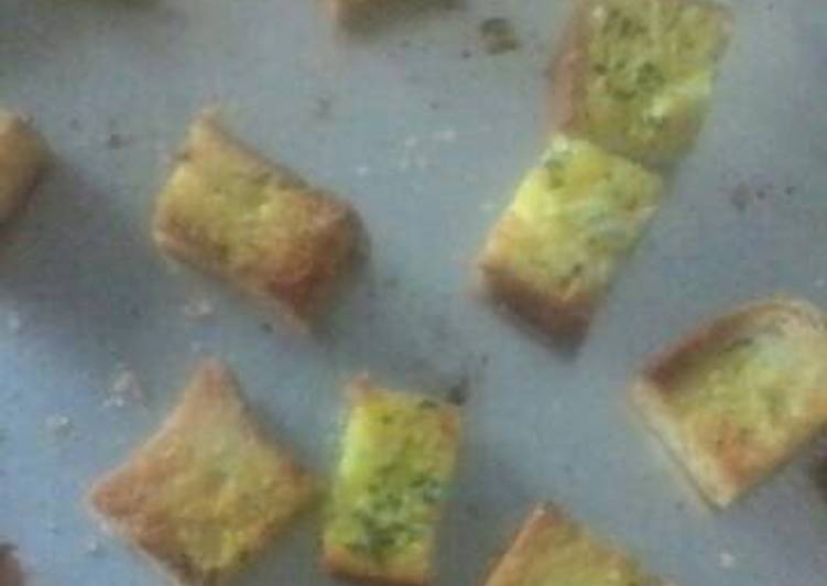 resep lengkap untuk Garlic Bread kering