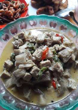Terong Tempe Masak Santan Pedas
