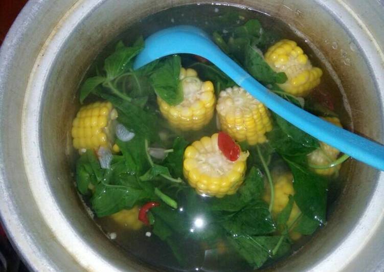 resep masakan Sayur bening bayam jagung