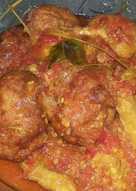 Tahu telur balado pedas