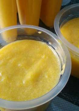 Puding jagung MPASI makyus tanpa pemanis buatan