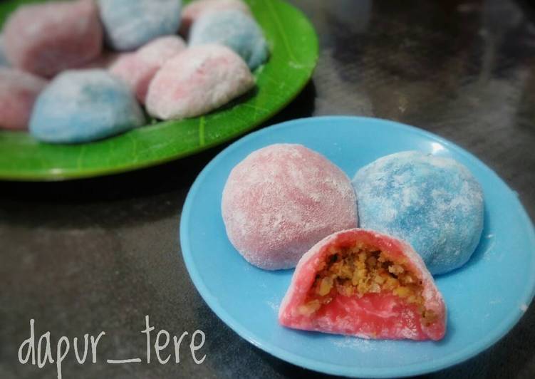 resep Mochi isi kacang tanah