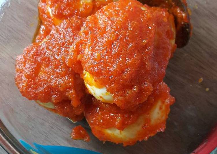  Resep  Telur balado  tanpa  tomat  oleh Ndaru Mudjihardjo 