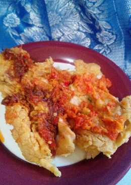 Sambal ayam geprek penyet