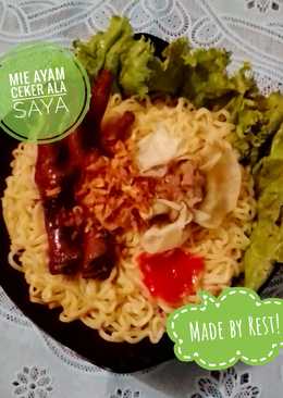 Mie ayam ceker ala saya ðŸ—ðŸðŸ˜‹ #SeninSemangat