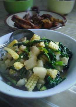 Tumis timun sawi putren