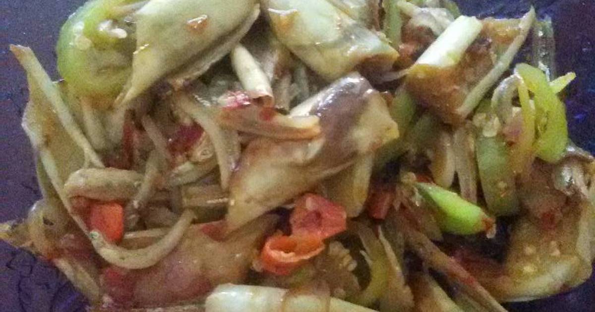 Resep Tumis  cabe  ijo  terong plus ikan teri  ala Sisi Queen 