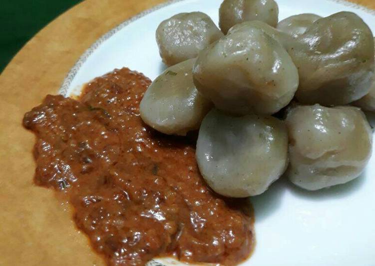 resep lengkap untuk Cilok isi sosis