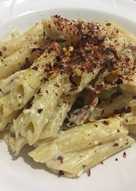 Creamy penne with ham & mushroom