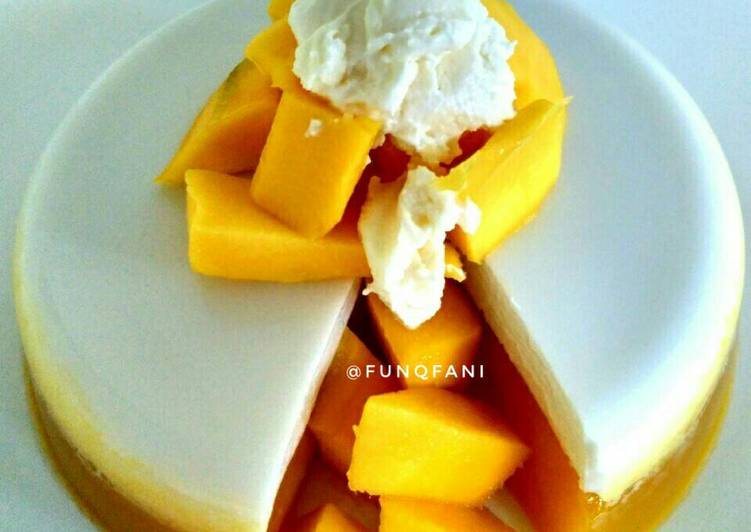 gambar untuk resep makanan Thai Mango Coconut Pudding