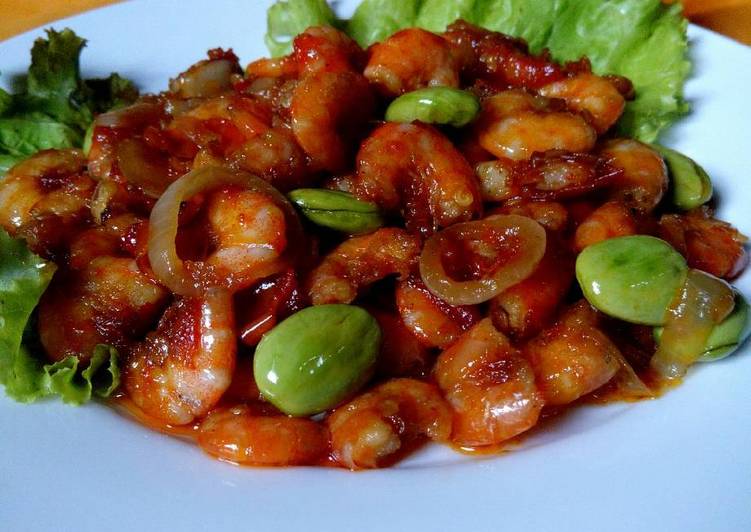 Resep sambal goreng udang petai / pete oleh Blue Kitchen