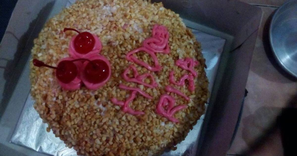 Resep steam pink cake