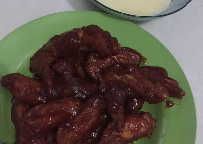 Resep Ayam richeese ala2 + saus keju oleh feranovriska 