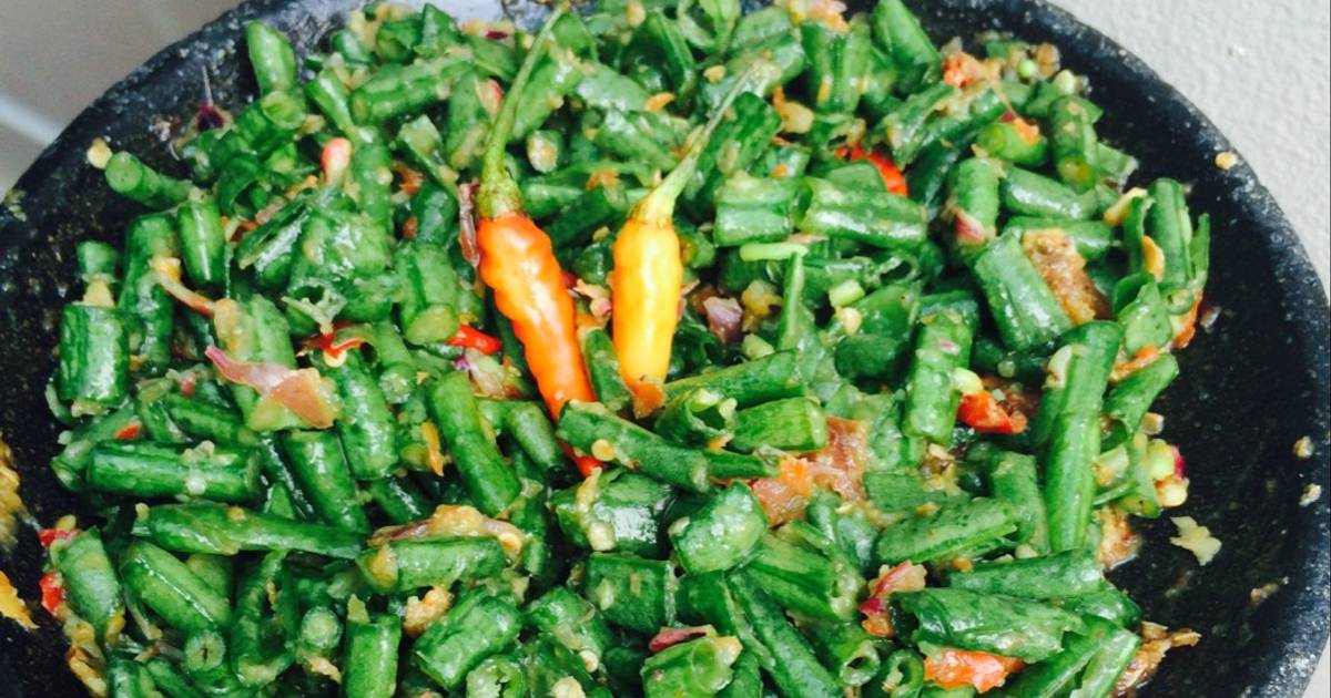 Resep Pencok kacang panjang oleh 115 kitchen - Cookpad