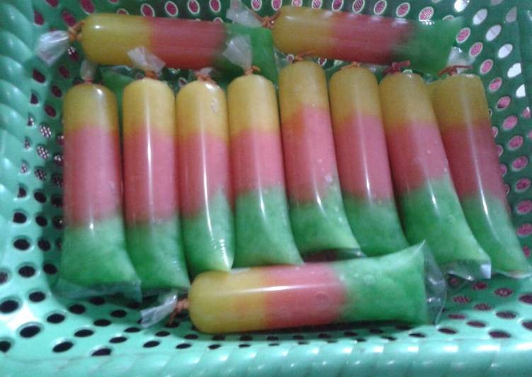 resep Es Jelly Pelangi