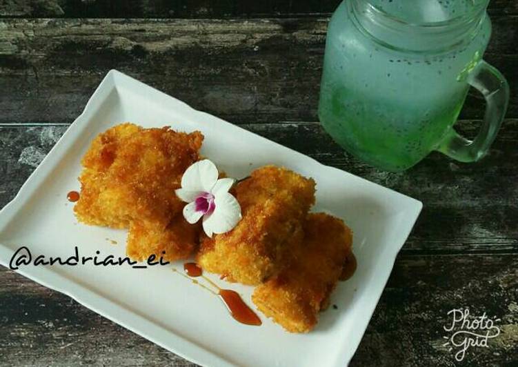 cara membuat Pisang Goreng Pasir Saus Karamel