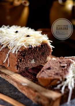 Banana Choco Cheese Cake #ketopad_cp_ketobeticcake