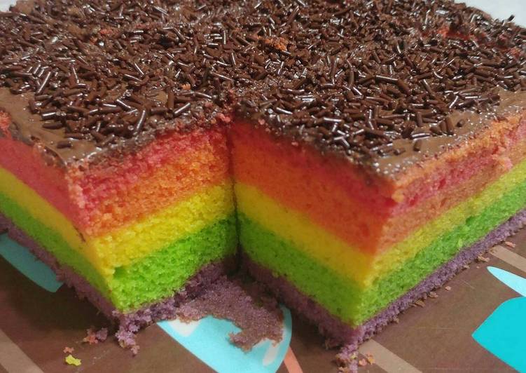 Resep Bolu Pelangi Kukus Karya Bunda Modzy