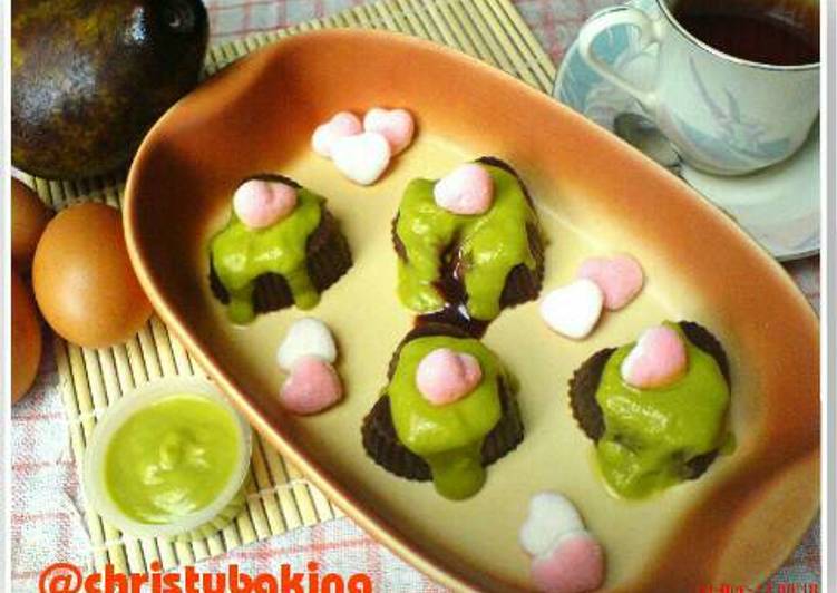 gambar untuk cara membuat Brownies Avocado Lava no mixer #brownies alpukat