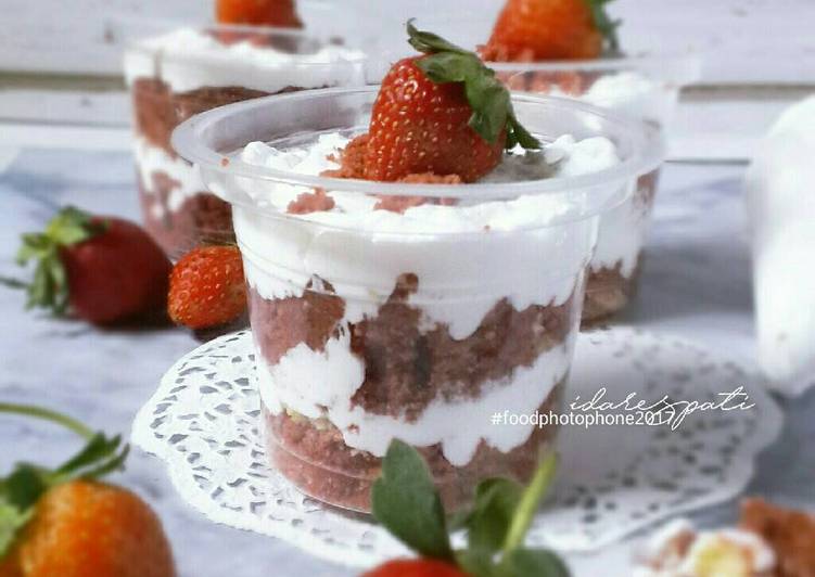 gambar untuk resep Red Velvet in jar (Kukus) magic com