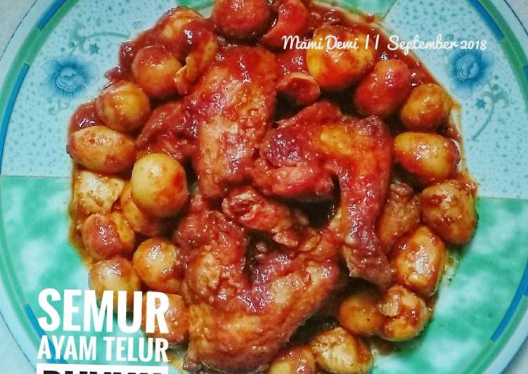 resep makanan Semur Ayam Telur Puyuh