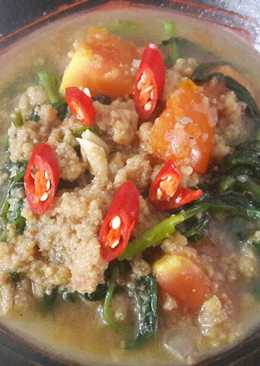 Kangkung tumis oncom