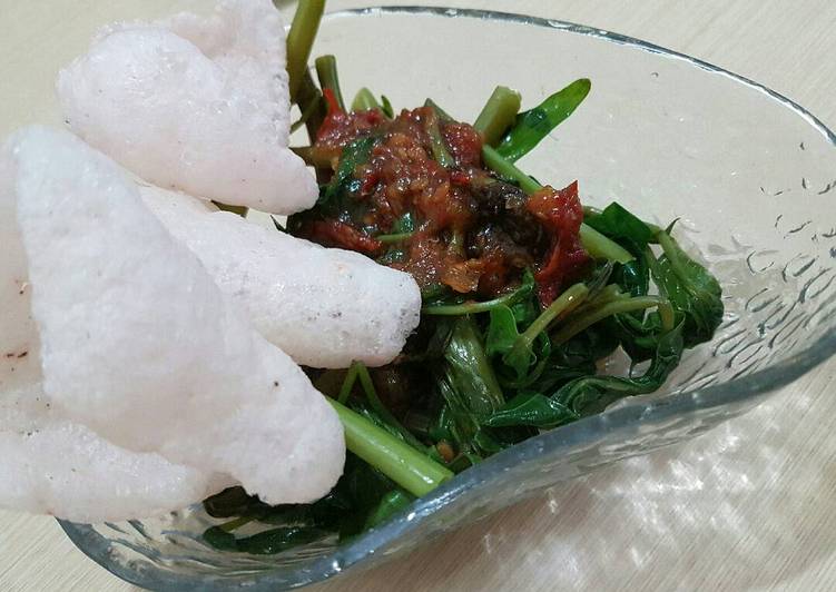 gambar untuk cara membuat Rumbah / rujak kangkung