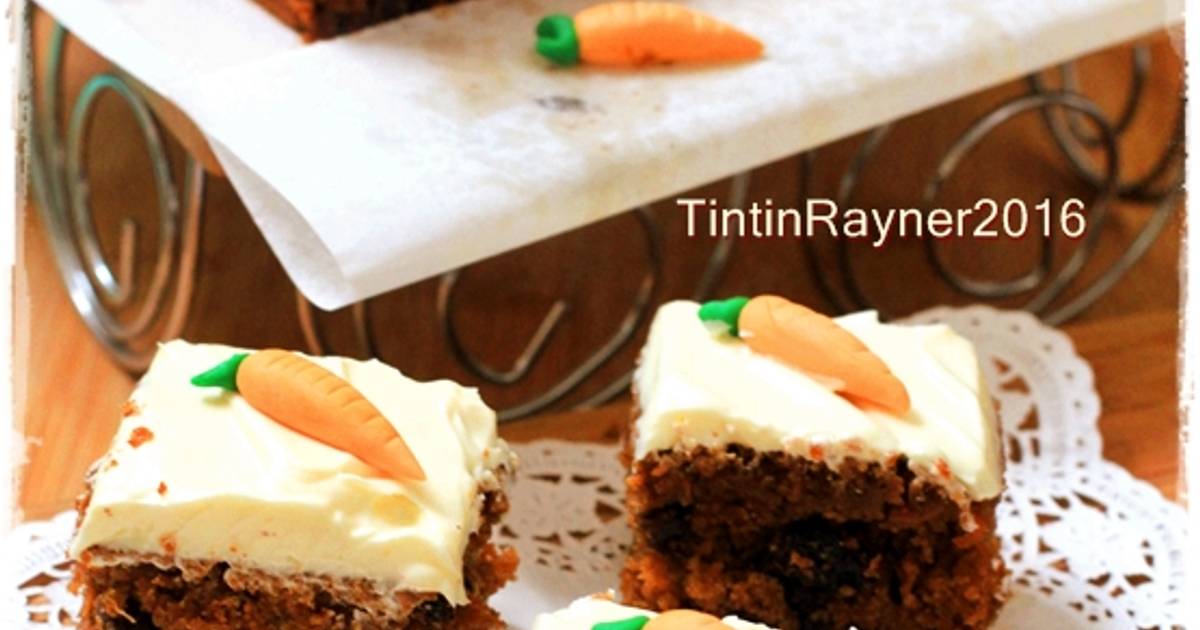 Resep Carrot Cake Palm Sugar enakkkkk with Creamcheese Frosting Kocok all in one Resep Carrot Cake Palm Sugar enakkkkk with Creamcheese Frosting Kocok all in one