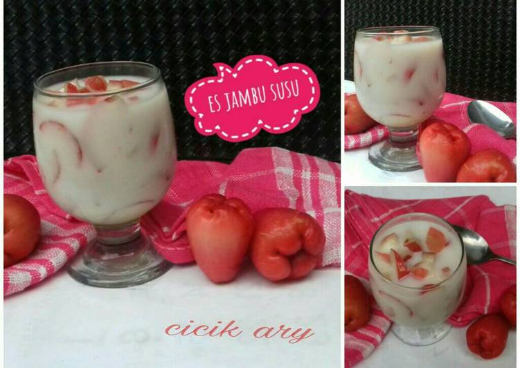 resep Es jambu susu (#postingrame2_esbuah)