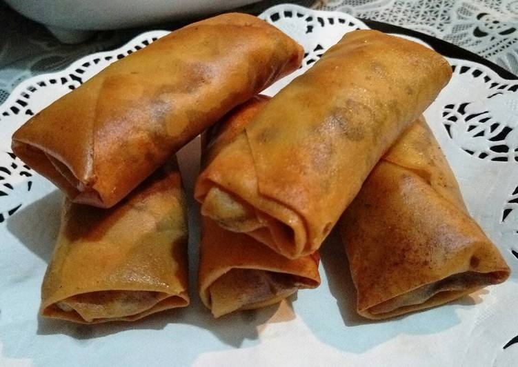 resep lengkap untuk Piscok Simple bangett