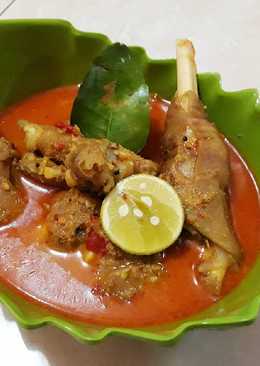 Lontong Kikil Kaki Kambing