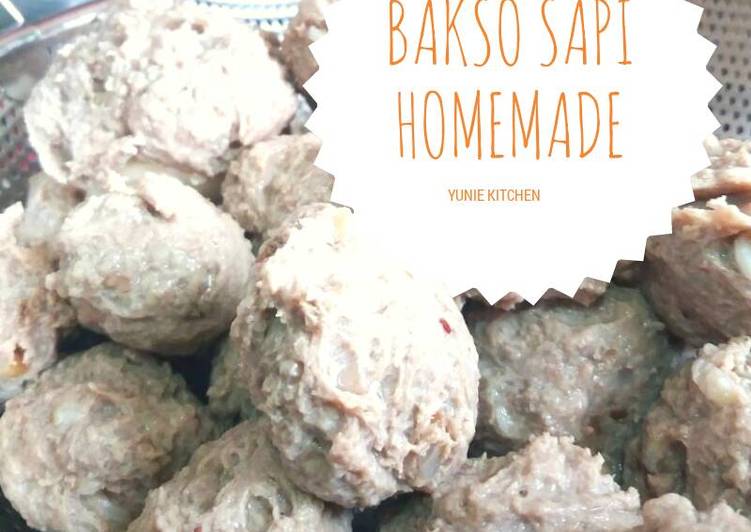 bahan dan cara membuat Bakso sapi Homemade