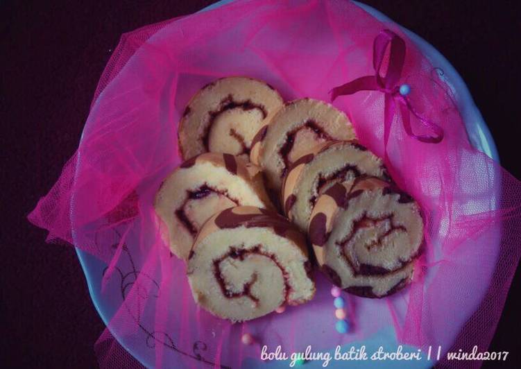 resep makanan Bolu Gulung (Roll Cake) 3 telur