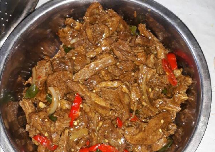 resep Daging Sapi Lada Hitam Sederhana