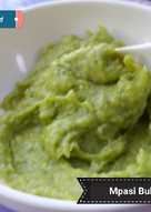 Bubur Tepung beras; jagung; pakcoy; tempe; wortel; ayam