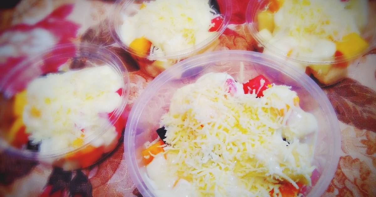 394 resep  salad  buah  mayones susu enak dan sederhana Cookpad