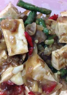 Oseng Kacang Panjang + Terong + Tahu (with olive oil)