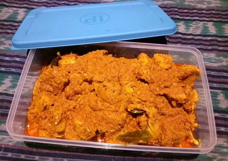 resep lengkap untuk Rendang Sapi /babi