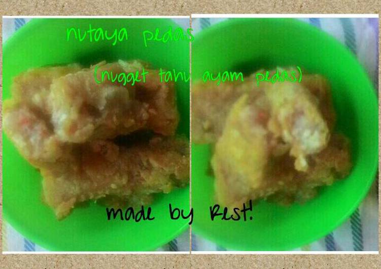 resep masakan Nutaya Pedas (Nugget Tahu Ayam) Pedas