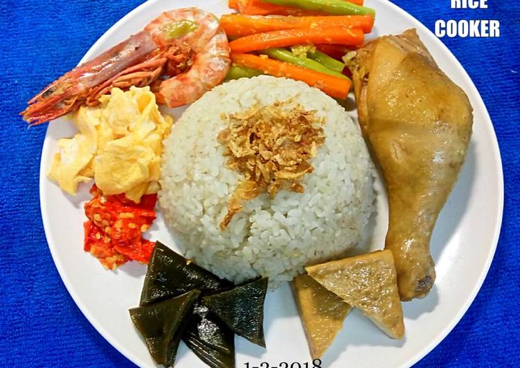 resep Nasi uduk rice cooker