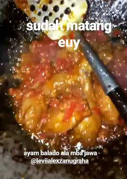 Ayam balado bahan sederhana