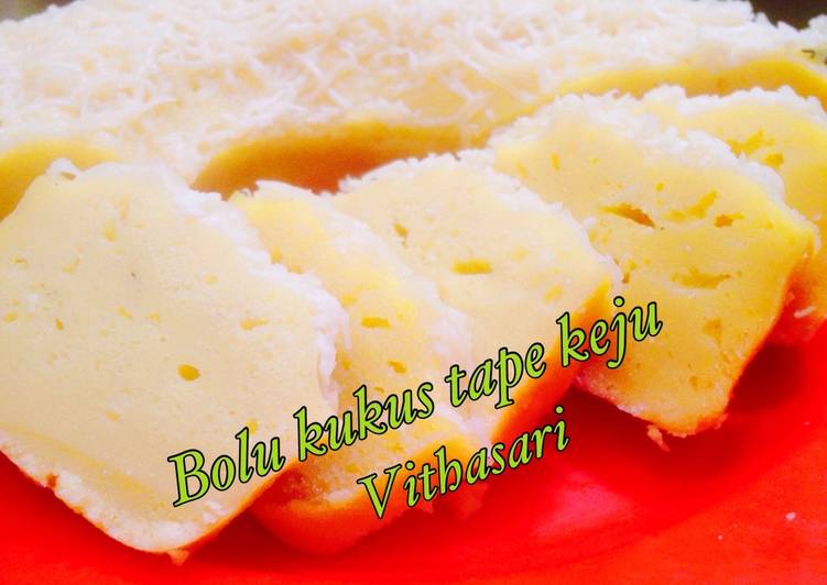 bahan dan cara membuat Bolu tape kukus magiccom