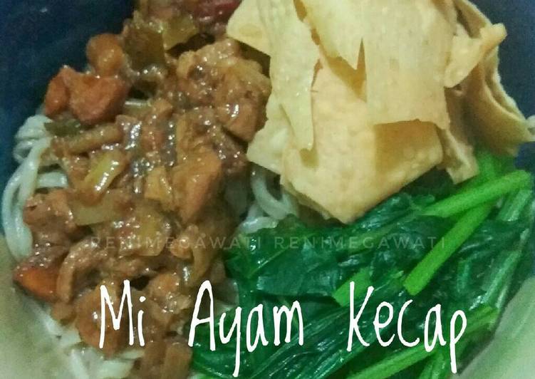 cara membuat Mi Ayam Kecap