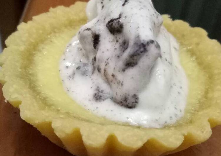 bahan dan cara membuat Vanilla oreo ice cream