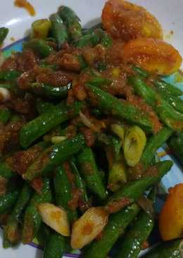 Tumis kacang panjang terasi