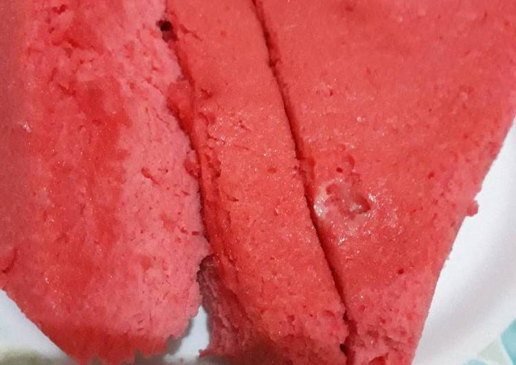 Resep Kue Strawberry Kukus Dari UKI PRIZZTY