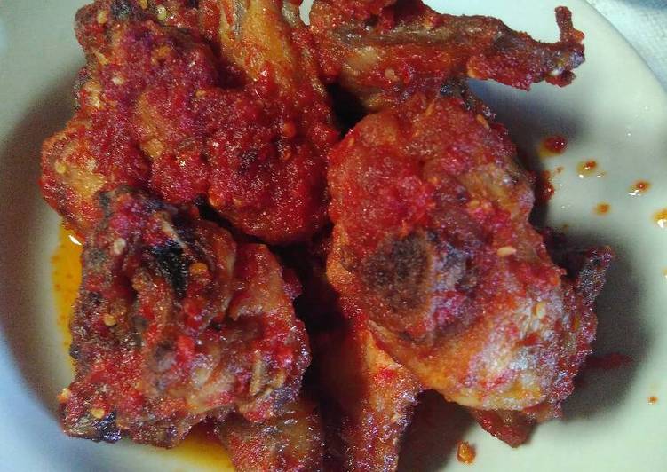 resep masakan Ayam Sambal Cabe Merah