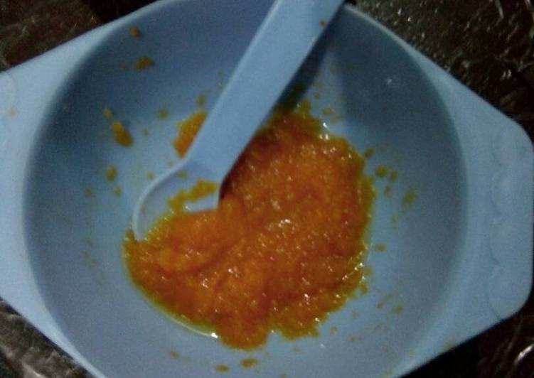 resep lengkap untuk Mpasi Pure Wortel