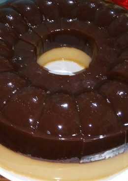 Puding coklat white coffee with oreo
