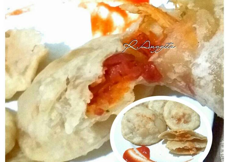 cara membuat Cireng isi sosis & ayam